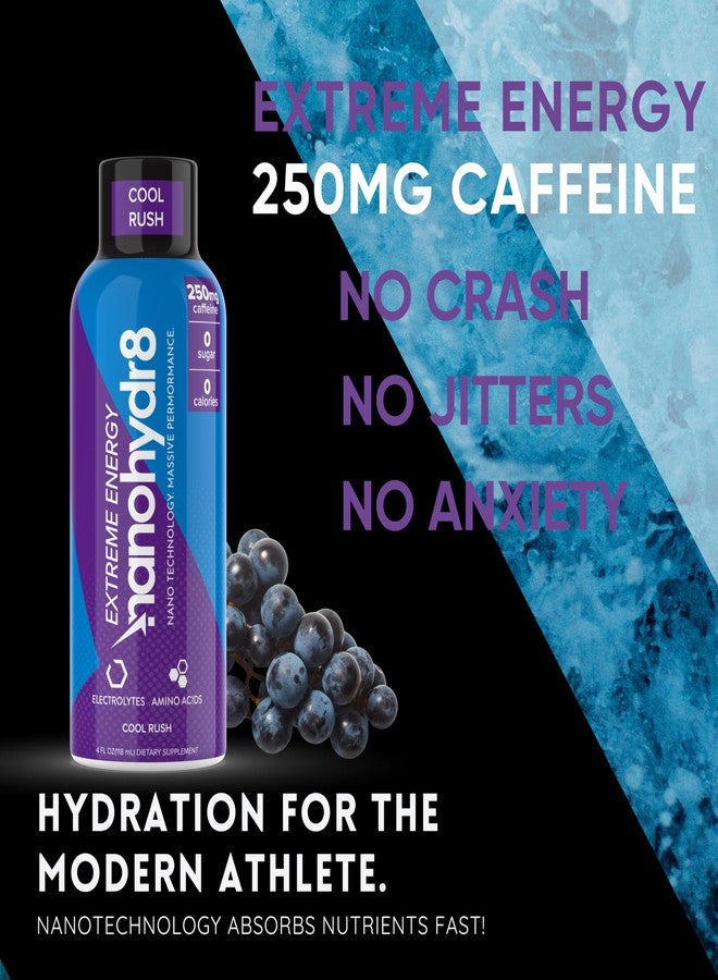 Nanohydr8 Workout Energy Drink with Nanotechnology for Fast Hydration and Electrolyte Recovery, 4 Ounce, Cool Rush Extreme 12 Pack - Image 2